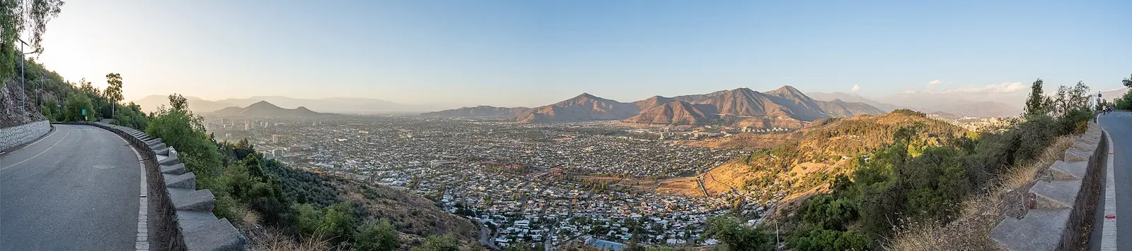 Vista de Santiago a partir do Cerro San Cristóbal